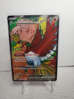 Ethan’s Ho-Oh ex Full Art Ultra Rare 209/182 Pokemon Destined Rivals - Image 1