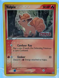 Vulpix 69/108 Reverse Holo - Common - Pokemon ex Power Keepers - LP - See Video - Image 1