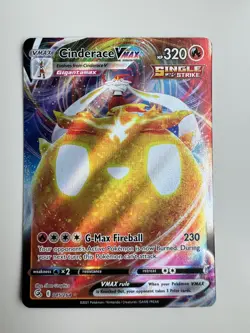 Pokemon TCG Cinderace VMAX Fusion Strike 045/264 Holo Ultra Rare - Image 1