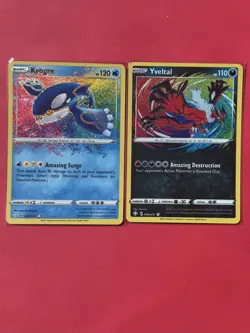 Yveltal 046/072 & Kyogre 021/072-Shining Fates -Foil Amazing Rare Pokemon Set - Image 1