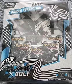 Pokemon TCG: Scarlet & Violet-Black Bolt Binder Collection Brand New Sealed - Image 1