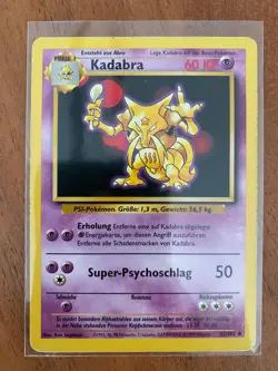 Pokemon · Kadabra · Basis-Set · 32/102 · Deutsch · 1999 · Karte · BS 32 - Image 1