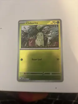 Chikorita Reverse Holo 008/132 Mega Evolution Near Mint Pokemon TCG - Image 1
