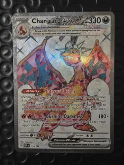 Pokemon TCG Charizard EX SVP 056 Scarlet & Violet Black Star Promo Card NM/M - Image 2