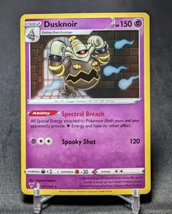 Dusknoir Rare Holo Psychic 2020 Pokemon TCG Vivid Voltage Card 071/185 - Image 1