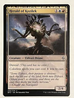 Herald of Kozilek NM Battle for Zendikar MTG - Image 1