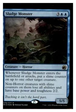 MTG - #76 Sludge Monster - Innistrad: Midnight Hunt Foil - Image 1