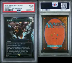 2024 MARVEL WOLVERINE MTG SECRET LAIR DROP FOIL #1738 BERSERK PSA 9 - Image 3