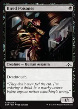 Hired Poisoner -Foil Near Mint MTG Guilds of Ravnica - Image 1