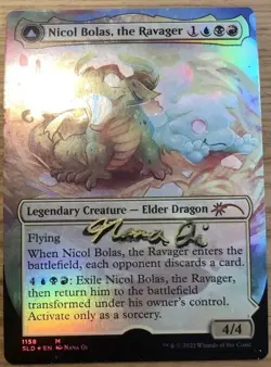 MTG Artist Proof Nicol Bolas, the Ravager Foil / Nana Qi AP - Image 2