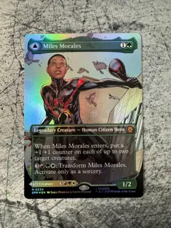 Miles Morales (0234) (Borderless) Marvel's Spider-Man Foil NM - MTG - Image 1