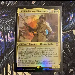 MTG Preston Garvey, Minuteman - Foil #0008 Mythic Pip Fallout NM Magic - Image 1