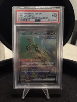 PSA 9 MINT 2024 Pokemon TEF En Iron Leaves Ex Special Illustration - Image 1