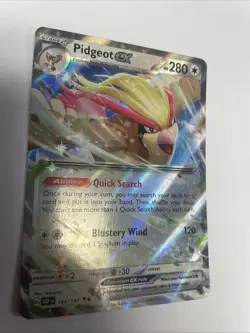Pidgeot ex 164/197 Pokemon Obsidian Flames English Double Rare free shipping NM - Image 1
