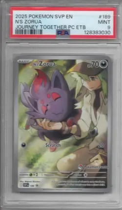 Pokemon TCG - N's Zorua Promo - SV Promo - #189 - MINT - PSA 9 - Image 1