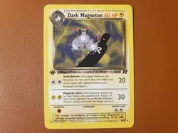 Dark Magneton 28/82 - Team Rocket 1st Edition - WOTC Non-Holo Pokemon NM - Image 1