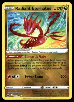 ✅ Pokemon Radiant Eternatus - 105/159 - Crown Zenith (CRZ) ✅ Near Mint ✅ B2AV ✅ - Image 1