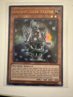 Yugioh! Ancient Gear Statue - MZTM-EN045 - Ultra Rare 1st Edition NM - Image 1