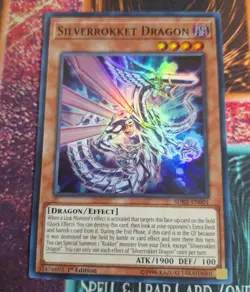 Yugioh Silverrokket Dragon SDRR-EN001 Super Rare 1st Ed NM - Image 2