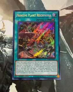X3 Primitive Planet Reichphobia RA02-EN067 Yugioh 1st Edition Secret Rare NM - Image 1