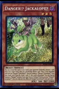 *** DANGER!U JACKALOPE *** 1ST EDITION SECRET RARE BLAR-EN088 YUGIOH! - Image 1