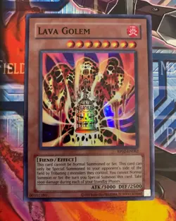 Yugioh Lava Golem RP02-EN082 Super Rare (NM) Reprint - Image 1