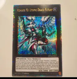 Yugioh Number F0: Utopic Draco Future MP24-EN037 Quarter Century Secret Rare - Image 1