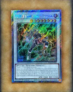 PSY-Framelord Omega RA02-EN028 Yugioh 1st Edition Platinum Secret Rare NM - Image 2