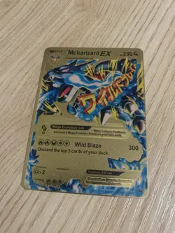 M Charizard EX Mega M Charizard Gold Foil Art Pokemon Card 108/106 230HP - Image 1
