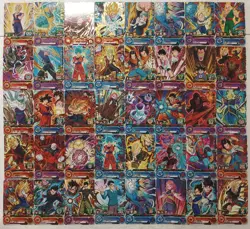 Lot of 40 Japanese Dragon Ball Super Dragonball Heroes TCG Rare Card Set - Image 1