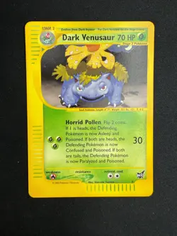 Pokemon Dark Venusaur 7 Best of Game Cards Promos Wizards ENG Vintage Cards - Image 1