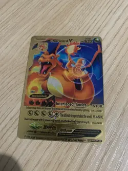 Pokemon CHARIZARD V Gold Foil Ultra Rare Art Card 522HP SRL07-03 - Image 1