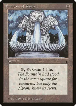 Fountain of Youth The Dark NM Artifact Uncommon MAGIC GATHERING CARD ABUGames - Image 1
