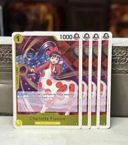 One Piece Card Game Charlotte Flampe EB01-056 Rare Foil English Edition - Image 1