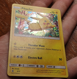 Pikachu - 5/12 - Holo - McDonald's Pokemon Promo 2017 English- B1NDER CARD - DMG - Image 3
