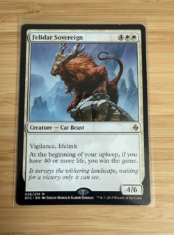 Magic The Gathering: Felidar Sovereign Zendikar Regular - Image 1