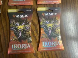 Magic The Gathering MTG Ikoria X6 Collector Sleeved Booster Packs Sealed Lot - Image 3