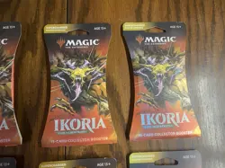 Magic The Gathering MTG Ikoria X6 Collector Sleeved Booster Packs Sealed Lot - Image 4
