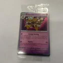 2024 Pokemon Alakazam - (Cosmos Holo) 082/167 Blister Exclusives Holo SEALED - Image 1