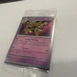 2024 Pokemon Alakazam - (Cosmos Holo) 082/167 Blister Exclusives Holo SEALED - Image 2