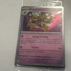 2024 Pokemon Alakazam - (Cosmos Holo) 082/167 Blister Exclusives Holo SEALED - Image 4