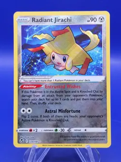Radiant Jirachi - 120/195 - Ultra Rare Silver Tempest Pokemon TCG - NM - Image 1