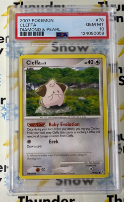 ⚡❄ 2007 Pokemon Diamond & Pearl #78 Cleffa PSA 10 Low Pop ONLY 2 - Image 1