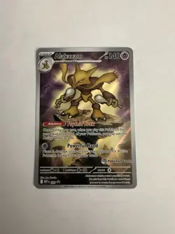 Pokemon Center Stamped Alakazam 009 Pokemon Mega Evolutions - Promo - Image 1