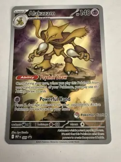 Pokemon Center Stamped Alakazam 009 Pokemon Mega Evolutions - Promo - Image 2