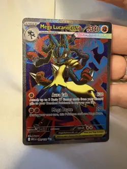 Pokemon TCG Mega Lucario EX 160/132 Ultra Rare Holo NM Mega Evolutions Full Art - Image 1