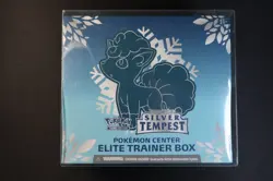 Pokemon TCG Sword Shield Silver Tempest Pokemon Center Elite Trainer Box SEALED - Image 1