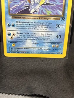 Pokemon TCG Dark Blastoise 20/82 Rare Non-Holo Team Rocket WOTC Base Set 🔥 - Image 2