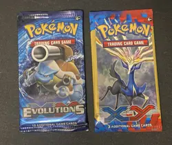 Pokemon XY Evolutions Booster Pack + Pokemon XY Base Set Blister Pack *SEALED!*! - Image 1