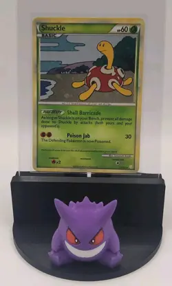 2010 Pokemon TCG HeartGold & SoulSilver Shuckle SWIRL HOLO Rare 11/123 LP - Image 1